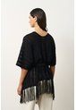 Cárdigan Tipo Poncho Tejido Para Mujer Quena Cárdigan Tipo Poncho Tejido Para Mujer Quena Negro XL VÉLEZ de Vélez
