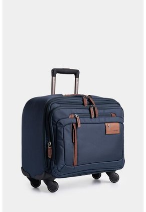 Maleta Ejecutiva Lona Por Cuero 16 Pulgadas Living Azul Oscuro Maleta Ejecutiva Lona Por Cuero 16" Living Azul Oscuro VÉLEZ