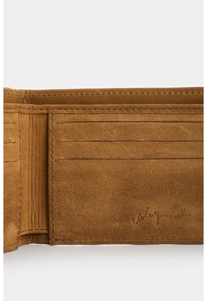 Billetera Vértice De Cuero Para Hombre Placa Rayas Billetera Vértice De Cuero Para Hombre Placa Rayas Miel VÉLEZ