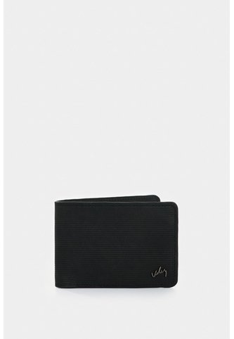 Billetera Vértice De Cuero Para Hombre Placa Rayas Billetera Vértice De Cuero Para Hombre Placa Rayas Negro VÉLEZ Vélez