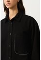 Chqueta Tahua En Denim Para Mujer Oversized Chqueta Tahua En Denim Para Mujer Oversized Negro M VÉLEZ de Vélez