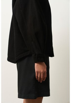 Chqueta Tahua En Denim Para Mujer Oversized Chqueta Tahua En Denim Para Mujer Oversized Negro M VÉLEZ