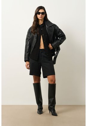 Chqueta Tahua En Denim Para Mujer Oversized Chqueta Tahua En Denim Para Mujer Oversized Negro M VÉLEZ