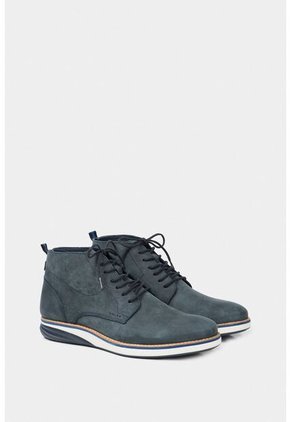 Botas Casual Play De Cuero Para Hombre Efecto Envejecido Azul Botas Casual Play De Cuero Para Hombre Efecto Envejecido Azul 38 VÉLEZ