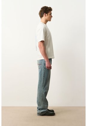 Camiseta Oversized En Algodón Para Hombre Camiseta Oversized En Algodón Para Hombre Blanco XXL VÉLEZ