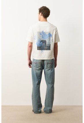 Camiseta Oversized En Algodón Para Hombre Camiseta Oversized En Algodón Para Hombre Blanco XXL VÉLEZ