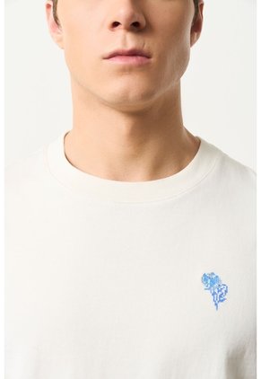 Camiseta Oversized En Algodón Para Hombre Camiseta Oversized En Algodón Para Hombre Blanco XXL VÉLEZ