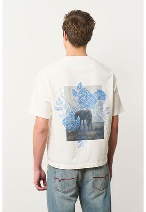 Camiseta Oversized En Algodón Para Hombre Camiseta Oversized En Algodón Para Hombre Blanco XXL VÉLEZ