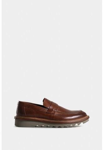 Mocasines Solar De Cuero Liso Para Hombre Suela Tractorada Mocasines Solar De Cuero Liso Para Hombre Suela Tractorada Miel 41 VÉLEZ Vélez