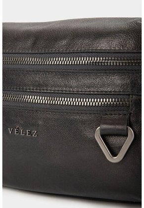 Riñonera Tivoli De Cuero Para Hombre Reata En Nylon Negro Riñonera Tivoli De Cuero Para Hombre Reata En Nylon Negro VÉLEZ