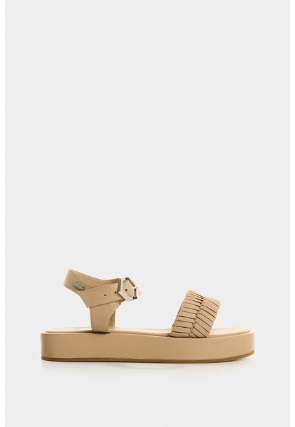 Sandalia Plataforma De Cuero Para Mujer Eos Sandalia Plataforma De Cuero Para Mujer Eos Arena 41 VÉLEZ