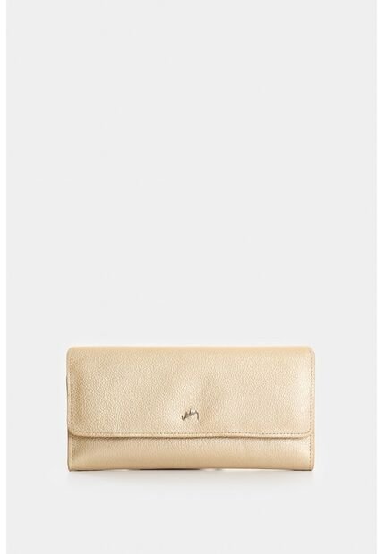 Porta Chequera Extravaganza De Cuero Para Mujer Grabado Porta Chequera Extravaganza De Cuero Para Mujer Grabado Dorado VÉLEZ