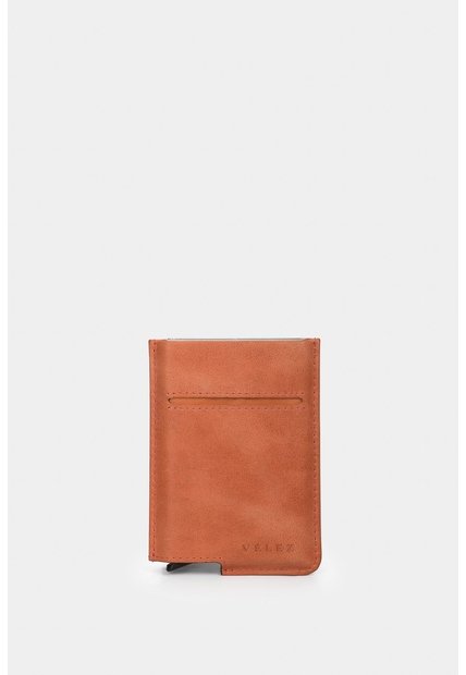 Porta Documentos De Cuero Miniwallet Porta Documentos De Cuero Miniwallet Naranja VÉLEZ