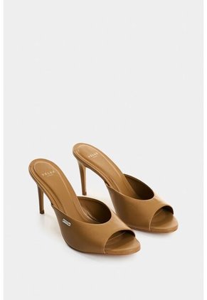 Sandalia Tacón De Cuero Para Mujer Ocean Sandalia Tacón De Cuero Para Mujer Ocean Miel 35 VÉLEZ