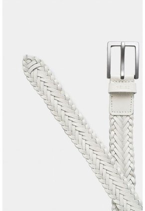 Cinturón Unifaz De Cuero Trenzado Para Hombre Punta Espada Cinturón Unifaz De Cuero Trenzado Para Hombre Punta Espada Blanco 36 VÉLEZ