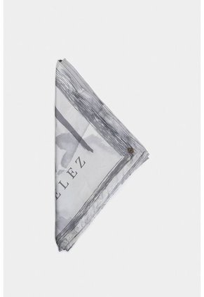 Pañuelo Grande En Tejido Plano Para Mujer Cuadrado Pañuelo Grande En Tejido Plano Para Mujer Cuadrado Gris XS VÉLEZ