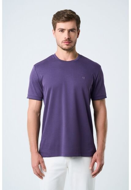 Camiseta Micropima Arizona Para Hombre Semi Ajustada Camiseta Micropima Arizona Para Hombre Semi Ajustada Morado L VÉLEZ