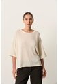 Camiseta Oversize Para Mujer Nativo Camiseta Oversize Para Mujer Nativo Crema L VÉLEZ de Vélez