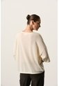 Camiseta Oversize Para Mujer Nativo Camiseta Oversize Para Mujer Nativo Crema L VÉLEZ de Vélez