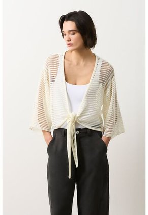 Cover Up Tejido Para Mujer Quena Cover Up Tejido Para Mujer Quena Crema M VÉLEZ