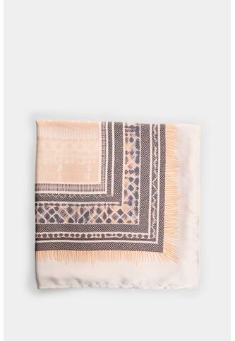 Pañuelo Grande Iskay Para Mujer Estampado Pañuelo Grande Iskay Para Mujer Estampado Crema XS VÉLEZ Vélez