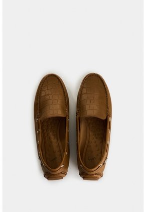 Mocasines Calcedonia 2.0 De Cuero Para Mujer Detalle Grabado Mocasines Calcedonia 2.0 De Cuero Para Mujer Detalle Grabado Miel 35 VÉLEZ
