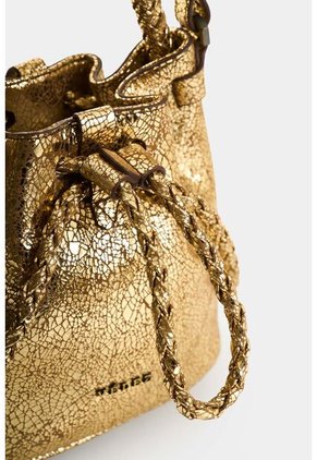 Bandolera De Cuero Folia Para Mujer Bruma Bandolera De Cuero Folia Para Mujer Bruma Dorado VÉLEZ