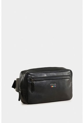 Riñonera Pride De Cuero Para Hombre Bandera Bordada Riñonera Pride De Cuero Para Hombre Bandera Bordada Negro Vélez