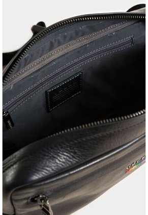 Riñonera Pride De Cuero Para Hombre Bandera Bordada Riñonera Pride De Cuero Para Hombre Bandera Bordada Negro Vélez