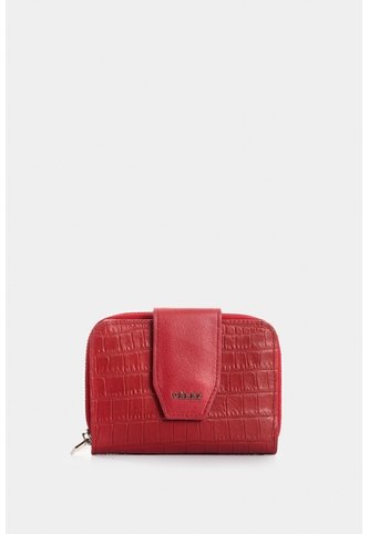 Billetera Hiedra De Cuero Para Mujer Grabado Billetera Hiedra De Cuero Para Mujer Grabado Rojo VÉLEZ Vélez