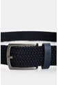 Cinturón Trenzado De Cuero Para Hombre Tyvi 2.0 Cinturón Trenzado De Cuero Para Hombre Tyvi 2.0 Azul Oscuro 40 VÉLEZ de Vélez
