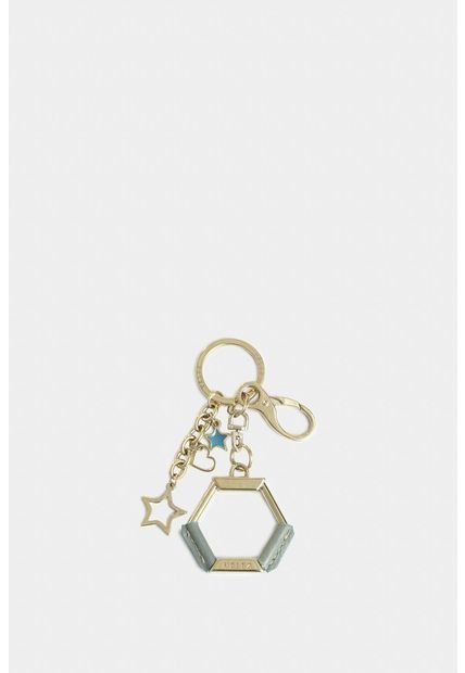 Llavero Hexagonal Zamak Y Cuero Para Mujer Charms Resina Llavero Hexagonal Zamak Y Cuero Para Mujer Charms Resina Agua Marina Vélez