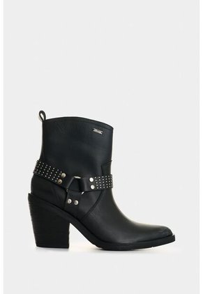 Botas De Cuero Acabado Rústico Para Mujer Elias Botas De Cuero Acabado Rústico Para Mujer Elias Negro 37 VÉLEZ