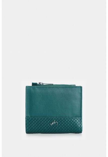 Billetera De Cuero Grabado Para Mujer Golden Billetera De Cuero Grabado Para Mujer Golden Agua Marina VÉLEZ