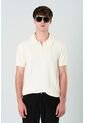 Polo Tropical Manga Corta Para Hombre Semi Fitted Polo Tropical Manga Corta Para Hombre Semi Fitted Crema S VÉLEZ de Vélez