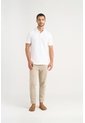 Polo Para Hombre Semi Fit Detalle Jacquard Polo Para Hombre Semi Fit Detalle Jacquard Blanco S VÉLEZ de Vélez