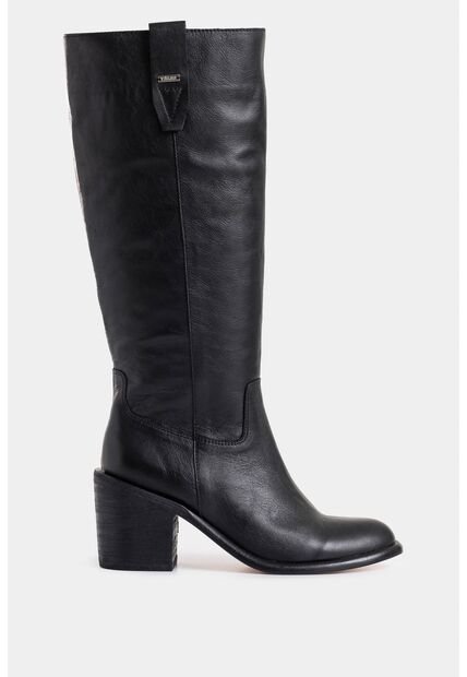 Botas Zolan De Cuero Para Mujer Caña Alta Botas Zolan De Cuero Para Mujer Caña Alta Negro 37 VÉLEZ
