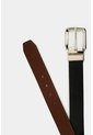 Cinturón Doble Faz Austen De Cuero Para Hombre Costuras Decorativas Bordes Cinturón Doble Faz Austen De Cuero Para Hombre Costuras Decorativas Bordes Negro 44 VÉLEZ de Vélez