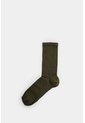 Calcetines Media Pierna Acanalado Para Hombre Diseño Deportivo Calcetines Media Pierna Acanalado Para Hombre Diseño Deportivo Verde Oliva XS VÉLEZ de Vélez