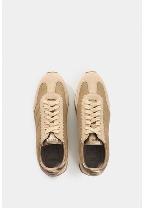 Tenis De Cuero Y Textil Para Mujer Flora Tenis De Cuero Y Textil Para Mujer Flora Arena 36 VÉLEZ