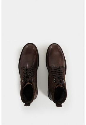 Botas Solar De Cuero Para Hombre Combinación De Texturas Botas Solar De Cuero Para Hombre Combinación De Texturas Cafe 42 VÉLEZ