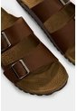 Sandalia Plana Elia De Cuero Para Hombre Doble Hebilla Sandalia Plana Elia De Cuero Para Hombre Doble Hebilla Miel 39 VÉLEZ de Vélez
