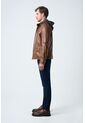 Chaqueta Belmont De Cuero Para Hombre Capucha Y Pechera Chaqueta Belmont De Cuero Para Hombre Capucha Y Pechera Miel XXXL VÉLEZ de Vélez