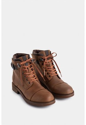 Botas Casual Laos De Cuero Para Hombre Vintage Botas Casual Laos De Cuero Para Hombre Vintage Miel 45 VÉLEZ