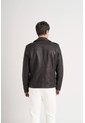 Chaqueta Biker Capri De Cuero Para Hombre Semi Ajustada Chaqueta Biker Capri De Cuero Para Hombre Semi Ajustada Negro L VÉLEZ de Vélez