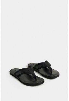 Sandalia Plana Alfil 2 De Cuero Para Hombre Capellada En Reata Sandalia Plana Alfil 2 De Cuero Para Hombre Capellada En Reata Negro 38 VÉLEZ