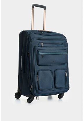 Maleta De Viaje En Lona Y Cuero Galaxy 23 Pulg Maleta De Viaje En Lona Y Cuero Galaxy 23 Pulg Azul Oscuro VÉLEZ