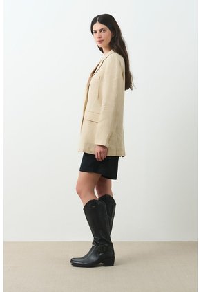 Blazer En Lino Para Mujer Bruma Blazer En Lino Para Mujer Bruma Arena XXL VÉLEZ