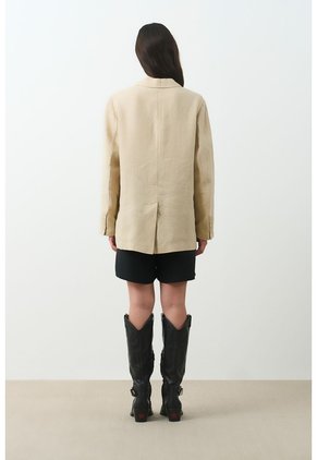 Blazer En Lino Para Mujer Bruma Blazer En Lino Para Mujer Bruma Arena XXL VÉLEZ