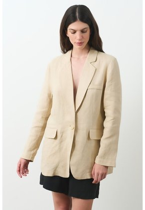 Blazer En Lino Para Mujer Bruma Blazer En Lino Para Mujer Bruma Arena XXL VÉLEZ